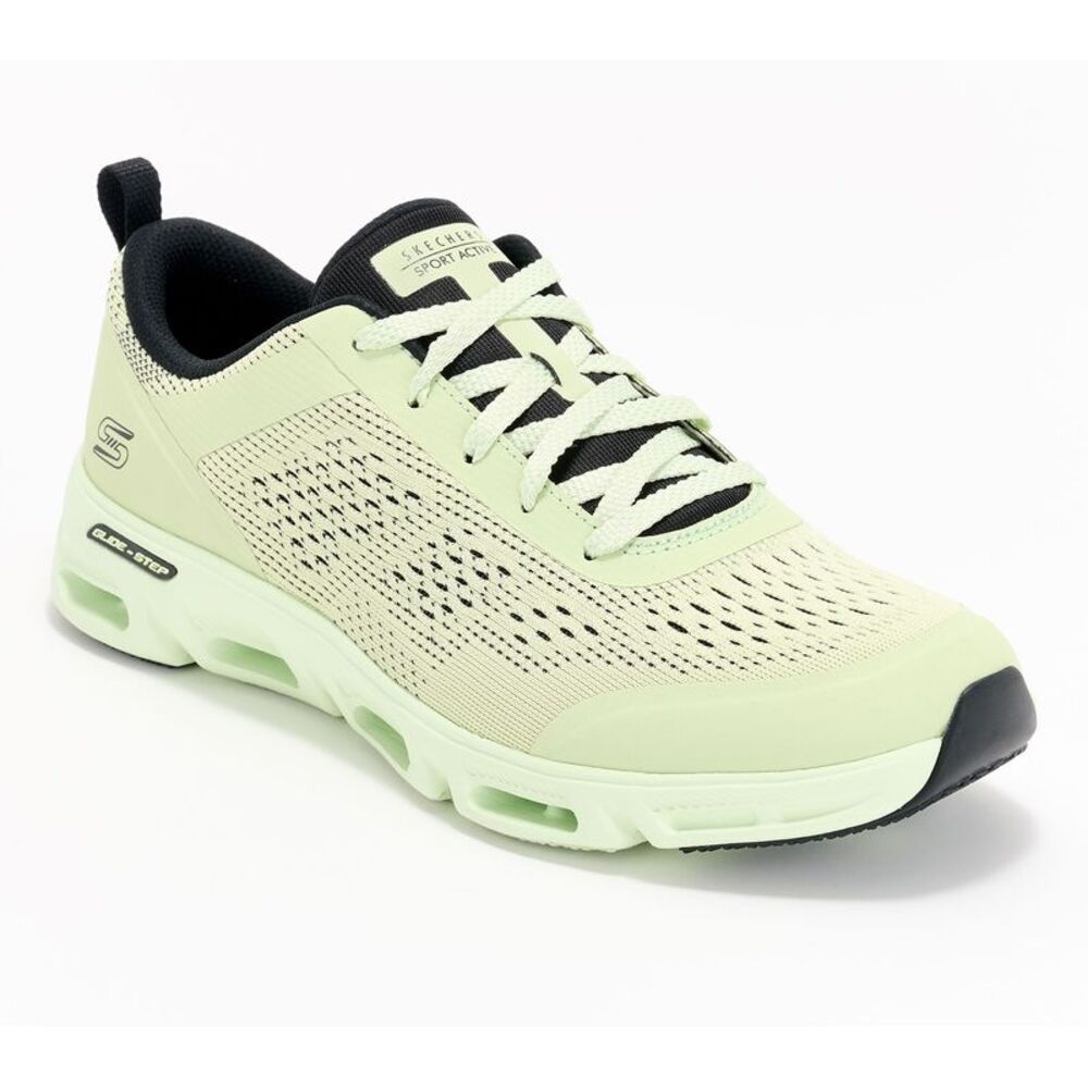 Skechers Women's Sz 8 Glidestep Gratify Lace-Up Sneakers Green